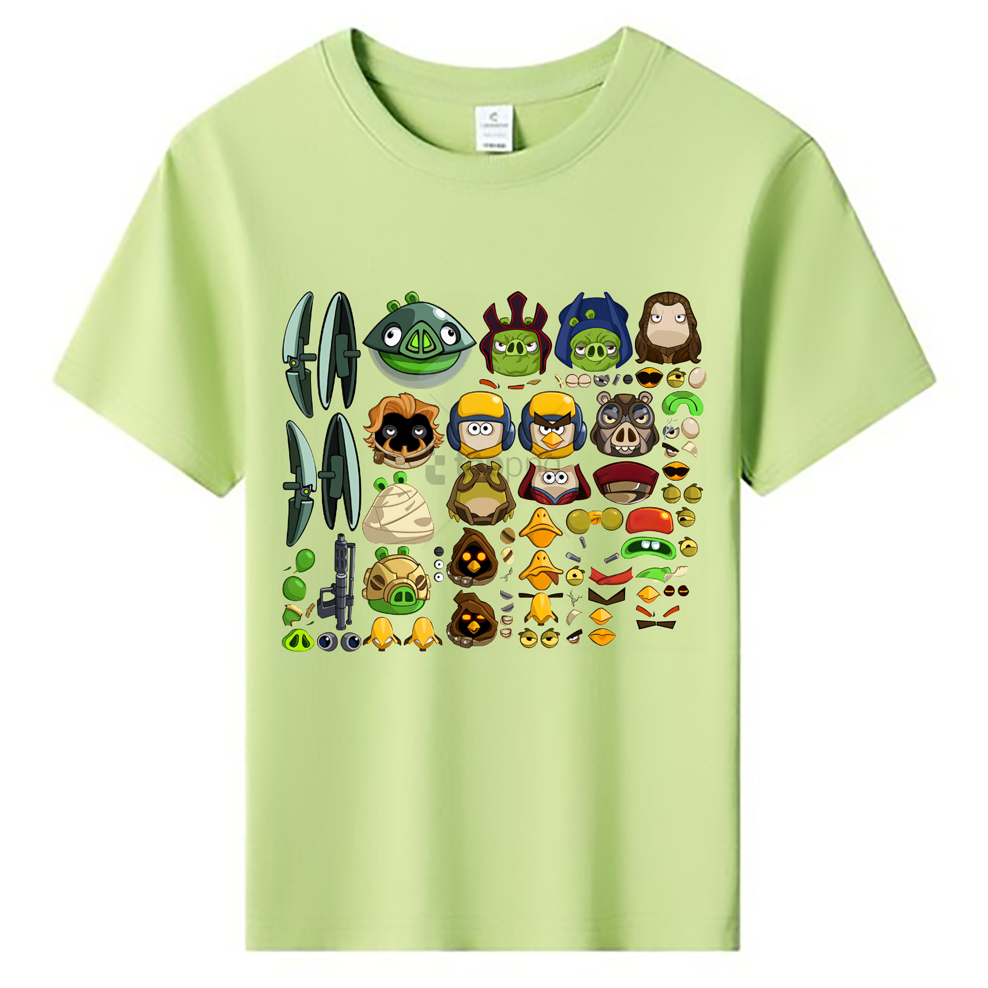 （画像用） Angry Birds アングリーバード 綿100％キッズTシャツ（フロントプリント）